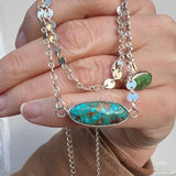 Kingman Turquoise + Sterling Silver Pendant
