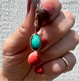 Emerald Valley Turquoise + 14k Gold Pendant