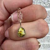 Palomino Turquoise + 14k Gold Pendant