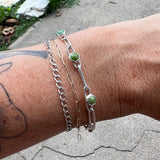 Sonoran Gold Turquoise + Sterling Silver Paperclip Bracelet