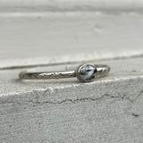 White Buffalo + Sterling Silver Stacker Cuff