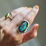 Royston Tuquoise + Sterling Silver Ring • Size 8