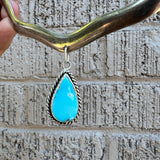 Sleeping Beauty Turquoise + Sterling Silver Cuff Necklace