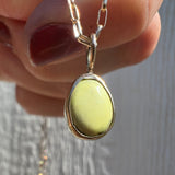 Palomino Turquoise + 14k Gold Pendant