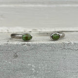 Sonoran Gold Turquoise + Sterling Silver Reverse Stacker Cuff