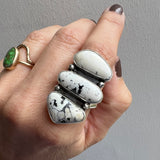 White Buffalo + Sterling Silver Ring • Size 9.5