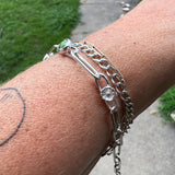 Sonoran Gold Turquoise + Sterling Silver Paperclip Bracelet