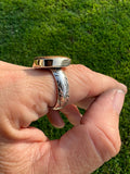 Royston Ribbon Turquoise + Sterling Silver Ring - Size 8.5