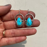 Blue Ridge Turquoise + Sterling Silver Earrings