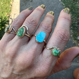 Sonoran Gold Turquoise + 14K Gold Ring • Size 6.5