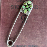 Sonoran Gold Turquoise + Sterling Silver + Stainless Steel Safety Pin