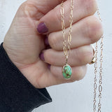 Sonoran Gold Turquoise + 14k Gold Necklace