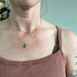Emerald Valley Turquoise + 14k Gold Necklace