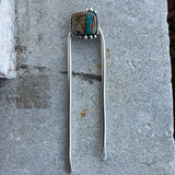 Royston Ribbon Turquoise + Sterling Silver Hairpin