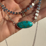 Emerald Valley Turquoise + Sterling Silver Pendant