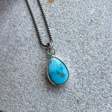 Blue Ridge Turquoise + Sterling Silver Pendant