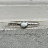 White Buffalo + Sterling Silver Stacker Cuff