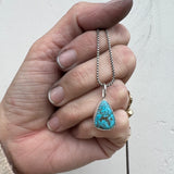 Kingman Turquoise + Sterling Silver Pendant