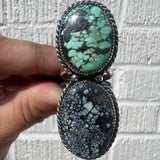 New Lander Variscite + Sterling Silver Ring • Size 10