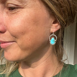 Blue Ridge Turquoise + Sterling Silver Earrings