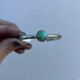 Kings Manassa Turquoise + Sterling Silver Stacker Cuff