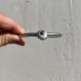 White Buffalo + Sterling Silver Cuff