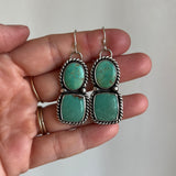 Turquoise Mountain Turquoise + Sterling Silver Earrings