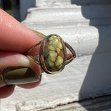 Sonoran Gold Turquoise + 14K Gold Ring • Size 6.5