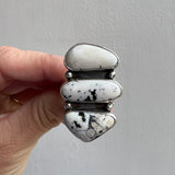 White Buffalo + Sterling Silver Ring • Size 9.5