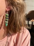 Sonoran Gold + Emerald Valley Turquoise + Sterling Silver Earrings