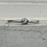 White Buffalo + Sterling Silver Stacker Cuff