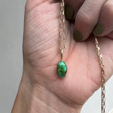 Sonoran Gold Turquoise + 14k Gold Necklace