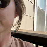 Emerald Valley Turquoise + Sterling Silver Threader Earrings