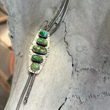 Sonoran Gold Turquoise + Sterling Silver Chain Bolo