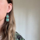 Turquoise Mountain Turquoise + Sterling Silver Earrings