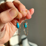 Ithaca Peak Turquoise + 14K Gold Hoops