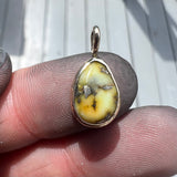 Palomino Turquoise + 14k Gold Pendant