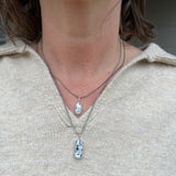 White Buffalo + Sterling Silver Pendant