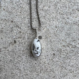 White Buffalo + Sterling Silver Pendant