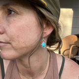 Blue Ridge Turquoise + Sterling Silver Earrings