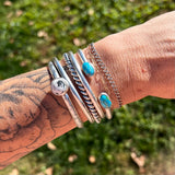 White Buffalo + Sterling Silver Cuff