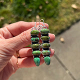 Sonoran Gold + Emerald Valley Turquoise + Sterling Silver Earrings