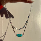 Emerald Valley Turquoise + Sterling Silver Pendant
