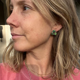 Sonoran Gold Turquoise Cluster + Sterling Silver Earrings