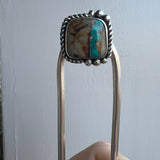 Royston Ribbon Turquoise + Sterling Silver Hairpin