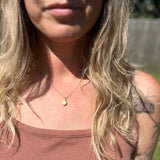 Palomino Turquoise + 14k Gold Pendant