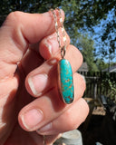 Royston Turquoise + 14k Gold Necklace