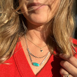 Emerald Valley Turquoise + Sterling Silver Pendant