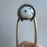 White Buffalo Turquoise + Sterling Silver Hairpin