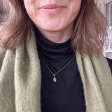 Whitewater Turquoise + 14k Gold Necklace